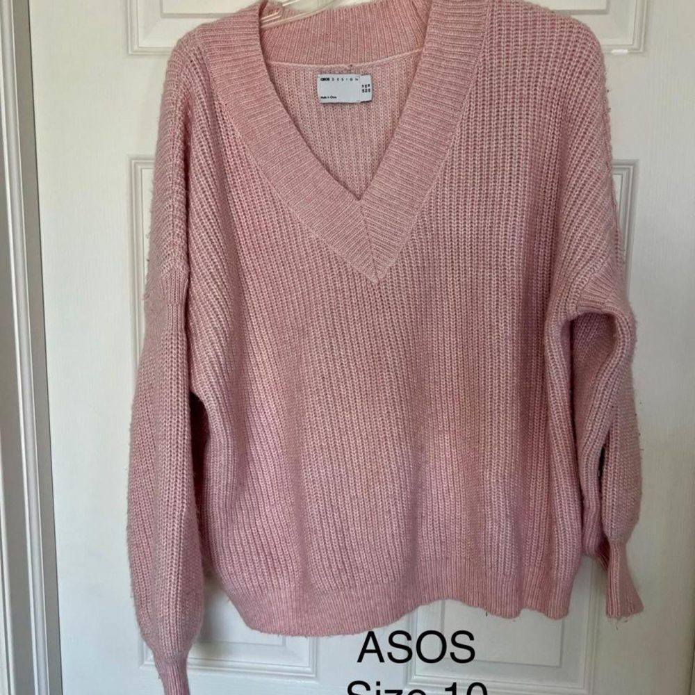 ASOS oversized chunky knit sweater size 10
